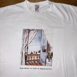 Vintage “The Open Window" by Henri Matisse T Shirt Art Tee Water Color Scenic